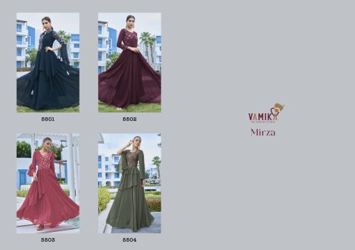 Vamika Mirza Georgette Kurti Catalog 4 Pcs 8 510x360 - Vamika Mirza Georgette Kurti Catalog 4 Pcs