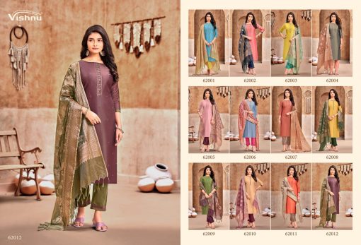 Vishnu Aarohi Silk Salwar Suit Catalog 12 Pcs 12 510x347 - Vishnu Aarohi Silk Salwar Suit Catalog 12 Pcs