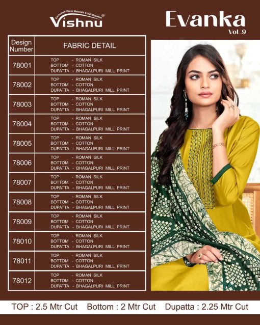 Vishnu Evanka Vol 9 Silk Salwar Suit Catalog 12 Pcs 13 510x638 - Vishnu Evanka Vol 9 Silk Salwar Suit Catalog 12 Pcs