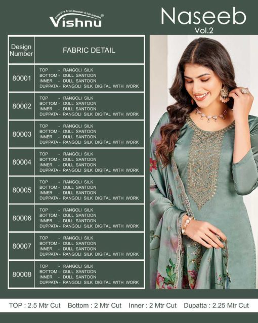 Vishnu Naseeb Vol 2 Silk Salwar Suit Catalog 8 Pcs 8 510x638 - Vishnu Naseeb Vol 2 Silk Salwar Suit Catalog 8 Pcs