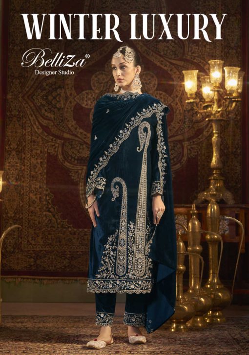 Belliza Winter Luxury Velvet Salwar Suit Catalog 4 Pcs 1 510x725 - Belliza Winter Luxury Velvet Salwar Suit Catalog 4 Pcs