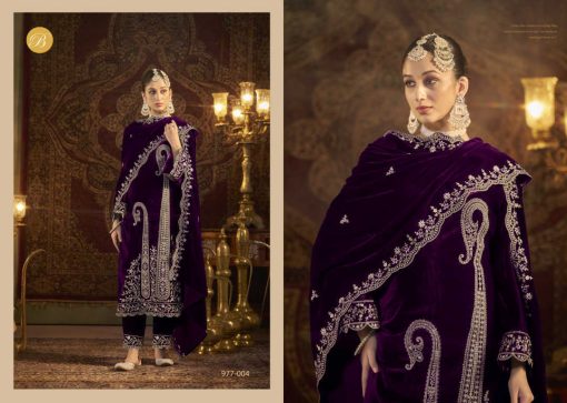 Belliza Winter Luxury Velvet Salwar Suit Catalog 4 Pcs 8 510x363 - Belliza Winter Luxury Velvet Salwar Suit Catalog 4 Pcs