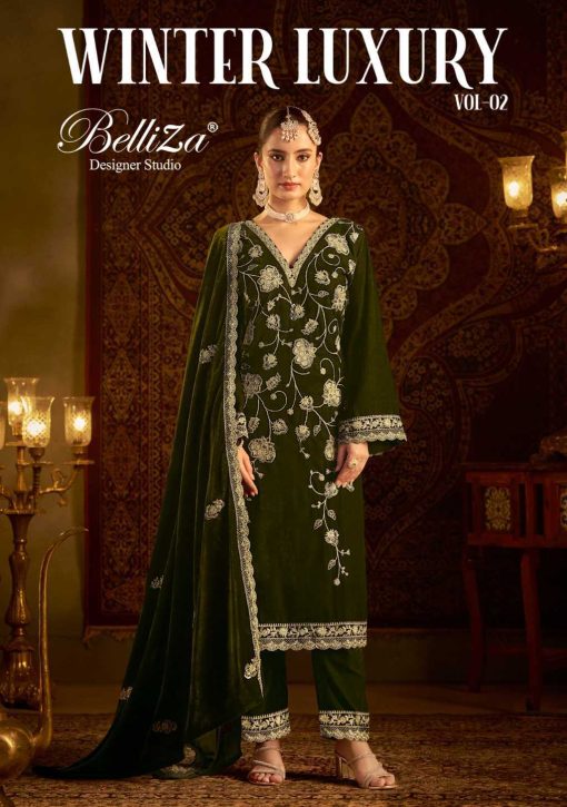 Belliza Winter Luxury Vol 2 Velvet Salwar Suit Catalog 4 Pcs 1 510x725 - Belliza Winter Luxury Vol 2 Velvet Salwar Suit Catalog 4 Pcs