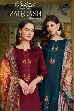 Belliza Zarqash Cotton Salwar Suit Catalog 8 Pcs