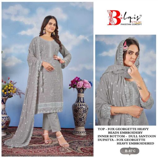 Bilqis B 87 A D Georgette Salwar Suit Catalog 4 Pcs 5 1 510x510 - Bilqis B 87 A-D Georgette Salwar Suit Catalog 4 Pcs