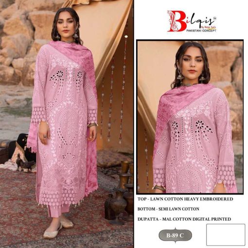 Bilqis B 89 A D Cotton Salwar Suit Catalog 4 Pcs 3 510x510 - Bilqis B 89 A-D Cotton Salwar Suit Catalog 4 Pcs