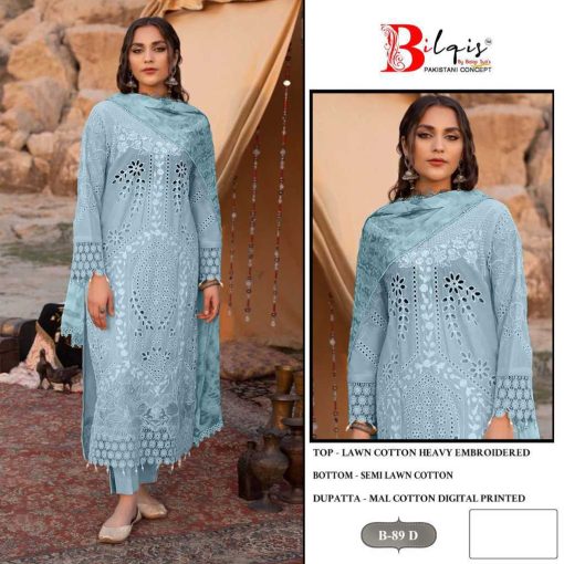 Bilqis B 89 A D Cotton Salwar Suit Catalog 4 Pcs 7 510x510 - Bilqis B 89 A-D Cotton Salwar Suit Catalog 4 Pcs