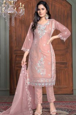 Bilqis B 96 A-D Organza Salwar Suit Catalog 4 Pcs