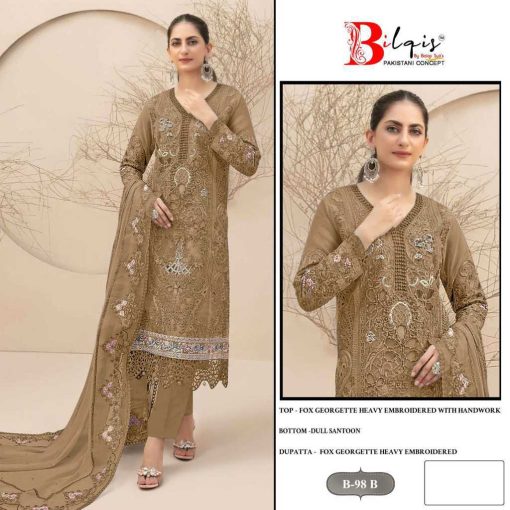 Bilqis B 98 A D Georgette Salwar Suit Catalog 4 Pcs 7 510x510 - Bilqis B 98 A-D Georgette Salwar Suit Catalog 4 Pcs