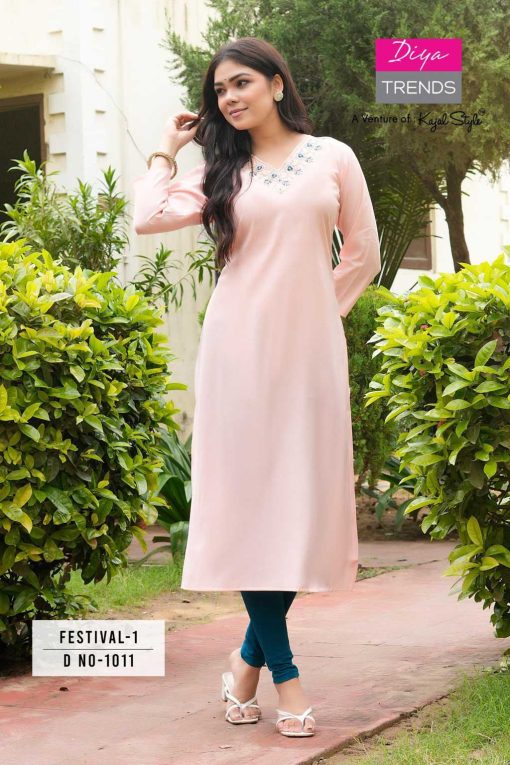 Diya Trends Festival Vol 1 by Kajal Style Silk Kurti Catalog 15 Pcs 10 510x765 - Diya Trends Festival Vol 1 by Kajal Style Silk Kurti Catalog 15 Pcs