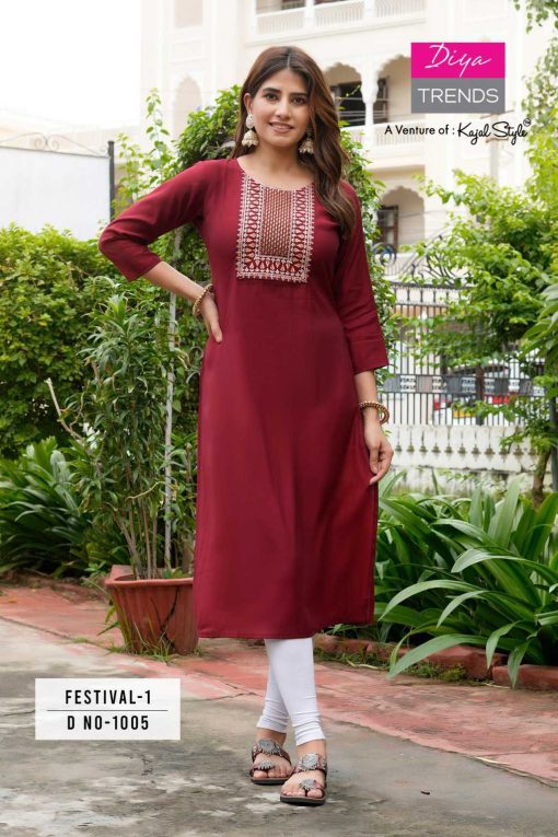 Diya Trends Festival Vol 1 by Kajal Style Silk Kurti Catalog 15 Pcs 5 510x765 - Diya Trends Festival Vol 1 by Kajal Style Silk Kurti Catalog 15 Pcs