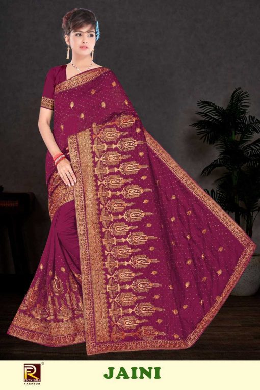 Ranjna Jaini Silk Saree Sari Catalog 6 Pcs 1 510x765 - Ranjna Jaini Silk Saree Sari Catalog 6 Pcs