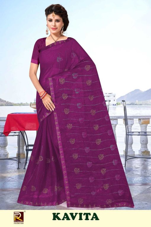 Ranjna Kavita Chiffon Saree Sari Catalog 6 Pcs 1 510x765 - Ranjna Kavita Chiffon Saree Sari Catalog 6 Pcs