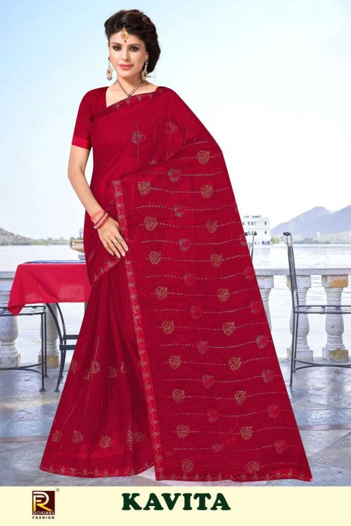 Ranjna Kavita Chiffon Saree Sari Catalog 6 Pcs 3 510x765 - Ranjna Kavita Chiffon Saree Sari Catalog 6 Pcs