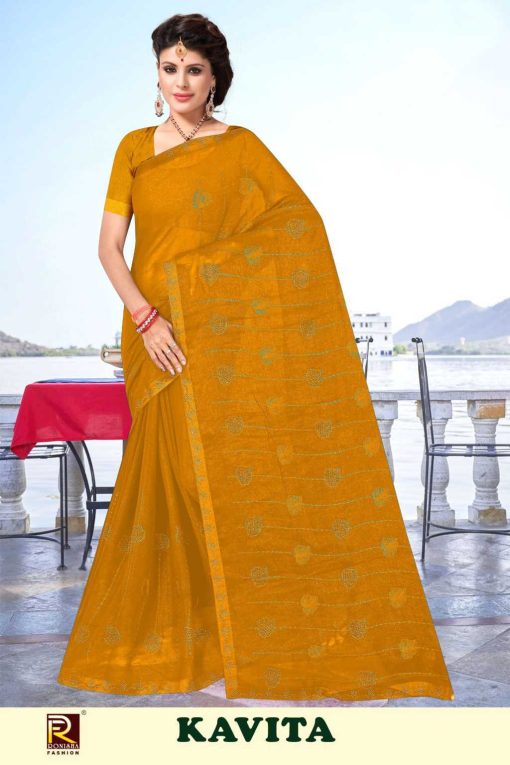 Ranjna Kavita Chiffon Saree Sari Catalog 6 Pcs 4 510x765 - Ranjna Kavita Chiffon Saree Sari Catalog 6 Pcs