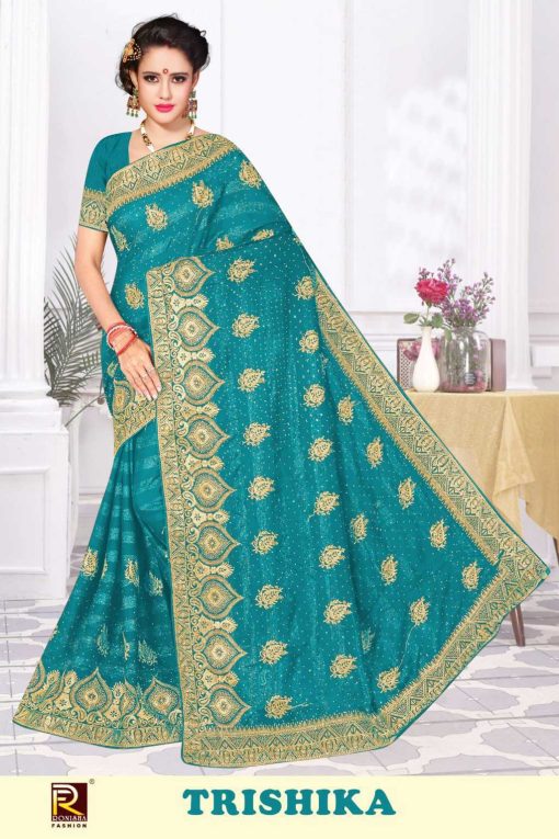 Ranjna Trishika Fancy Saree Sari Catalog 6 Pcs 5 510x765 - Ranjna Trishika Fancy Saree Sari Catalog 6 Pcs