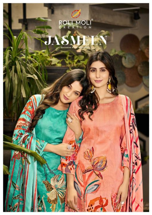 Roli Moli Jasmeen Pashmina Salwar Suit Catalog 8 Pcs 1 510x722 - Roli Moli Jasmeen Pashmina Salwar Suit Catalog 8 Pcs