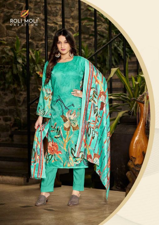 Roli Moli Jasmeen Pashmina Salwar Suit Catalog 8 Pcs 8 510x722 - Roli Moli Jasmeen Pashmina Salwar Suit Catalog 8 Pcs