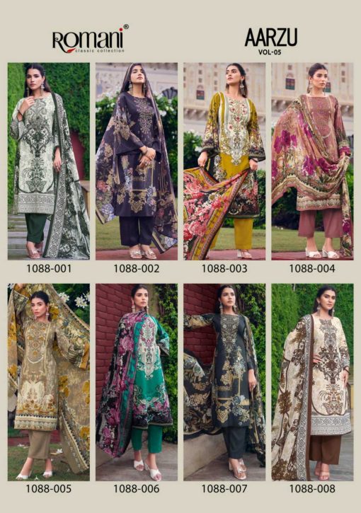 Romani Aarzu Vol 5 Cotton Salwar Suit Catalog 8 Pcs 12 510x725 - Romani Aarzu Vol 5 Cotton Salwar Suit Catalog 8 Pcs