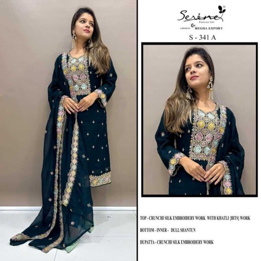 Serene S 341 A D Silk Salwar Suit Catalog 4 Pcs 1 510x510 - Serene S 341 A-D Silk Salwar Suit Catalog 4 Pcs