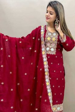 Serene S 341 A-D Silk Salwar Suit Catalog 4 Pcs