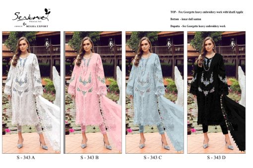 Serene S 343 A D Georgette Salwar Suit Catalog 4 Pcs 5 2 510x340 - Serene S 343 A-D Georgette Salwar Suit Catalog 4 Pcs