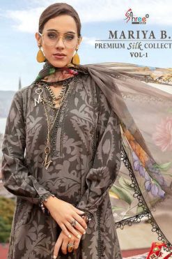 Shree Fabs Mariya B Premium Silk Collection Vol 1 Satin Salwar Suit Catalog 6 Pcs