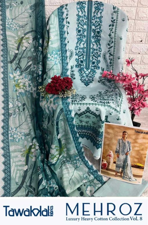 Tawakkal Mehroz Luxury Heavy Cotton Collection Vol 8 Salwar Suit Catalog 10 Pcs 18 510x778 - Tawakkal Mehroz Luxury Heavy Cotton Collection Vol 8 Salwar Suit Catalog 10 Pcs