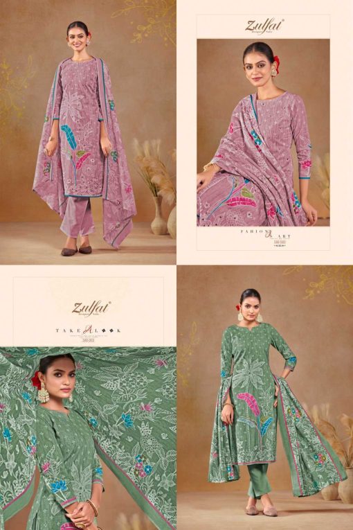 Zulfat Dastoor by Belliza Cotton Salwar Suit Catalog 6 Pcs 3 510x765 - Zulfat Dastoor by Belliza Cotton Salwar Suit Catalog 6 Pcs