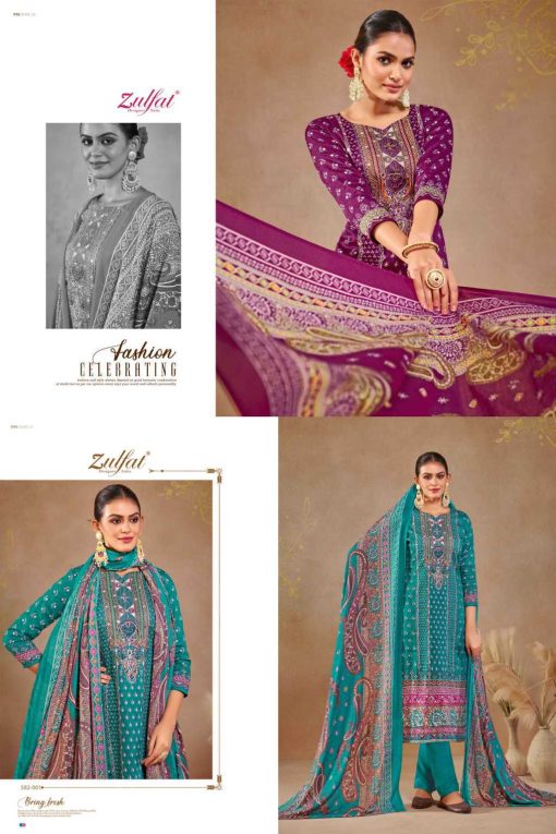 Zulfat Sajni by Belliza Viscose Salwar Suit Catalog 6 Pcs 2 510x765 - Zulfat Sajni by Belliza Viscose Salwar Suit Catalog 6 Pcs