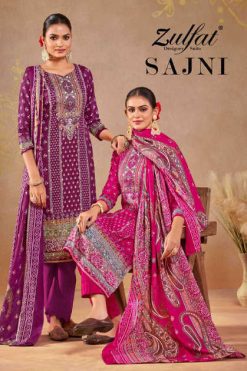 Zulfat Sajni by Belliza Viscose Salwar Suit Catalog 6 Pcs