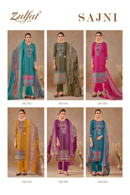 Zulfat Sajni by Belliza Viscose Salwar Suit Catalog 6 Pcs 6 510x765 - Zulfat Sajni by Belliza Viscose Salwar Suit Catalog 6 Pcs