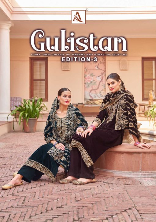 Alok Gulistan Vol 3 Velvet Salwar Suit Catalog 6 Pcs 17 510x728 - Alok Gulistan Vol 3 Velvet Salwar Suit Catalog 6 Pcs