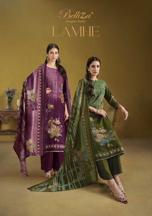 Belliza Lamhe Viscose Salwar Suit Catalog 6 Pcs 1 510x725 - Belliza Lamhe Viscose Salwar Suit Catalog 6 Pcs