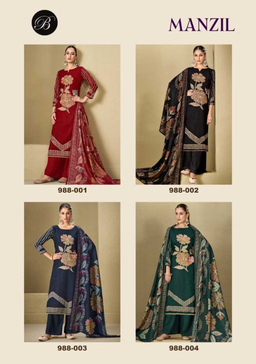 Belliza Manzil Viscose Salwar Suit Catalog 4 Pcs 8 510x725 - Belliza Manzil Viscose Salwar Suit Catalog 4 Pcs