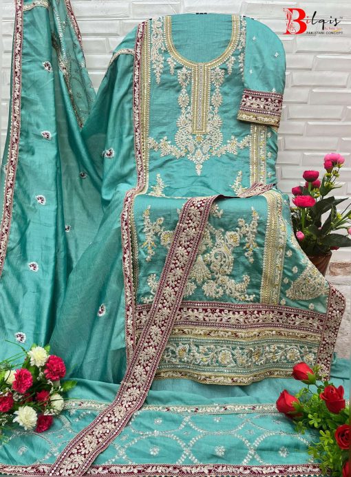 Bilqis B 104 A C Fancy Salwar Suit Catalog 3 Pcs 4 510x693 - Bilqis B 104 A-C Fancy Salwar Suit Catalog 3 Pcs