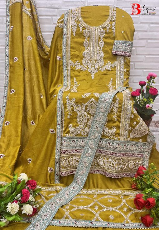 Bilqis B 104 A C Fancy Salwar Suit Catalog 3 Pcs 6 510x738 - Bilqis B 104 A-C Fancy Salwar Suit Catalog 3 Pcs