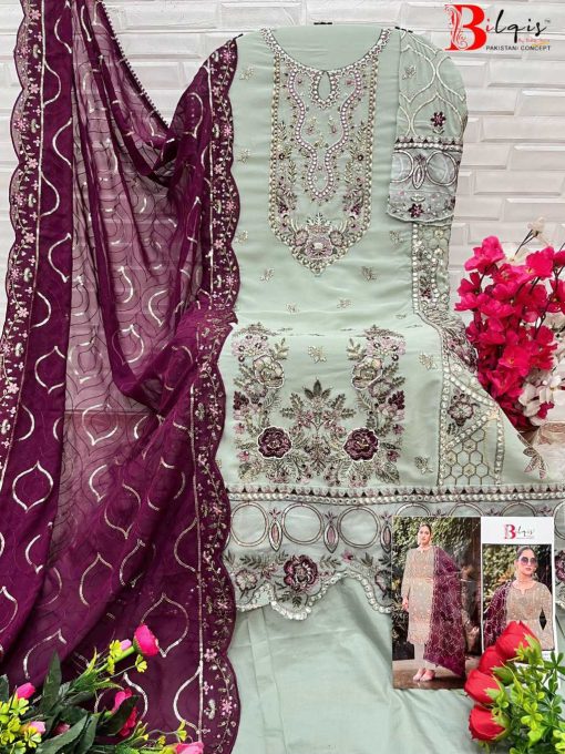 Bilqis B 88 A D Georgette Salwar Suit Catalog 4 Pcs 8 510x680 - Bilqis B 88 A-D Georgette Salwar Suit Catalog 4 Pcs