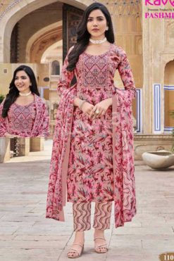 Kavya Pashmina Vol 1 Cotton Readymade Salwar Suit Catalog 10 Pcs 247x371 - Surat Fabrics