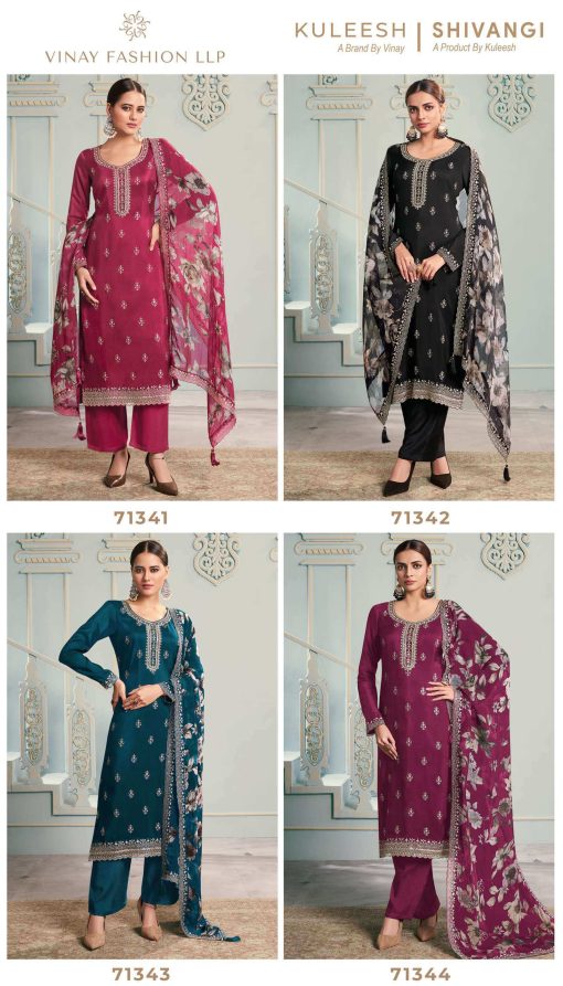 Kuleesh Shivangi by Vinay Silk Salwar Suit Catalog 4 Pcs 10 510x893 - Kuleesh Shivangi by Vinay Silk Salwar Suit Catalog 4 Pcs