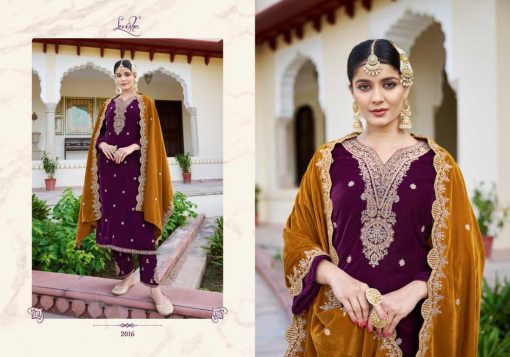 Levisha Riwaaz Velvet Salwar Suit Catalog 6 Pcs 6 510x357 - Levisha Riwaaz Velvet Salwar Suit Catalog 6 Pcs