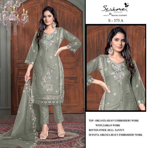 Serene S 373 A D Organza Salwar Suit Catalog 4 Pcs 1 510x510 - Serene S 373 A-D Organza Salwar Suit Catalog 4 Pcs