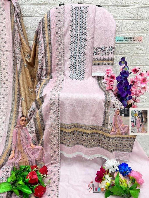 Shree Fabs Bin Saeed Lawn Collection Vol 10 NX Cotton Salwar Suit Catalog 3 Pcs 2 510x680 - Shree Fabs Bin Saeed Lawn Collection Vol 10 NX Cotton Salwar Suit Catalog 3 Pcs