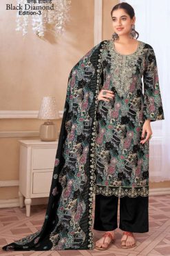 Alok Black Diamond Vol 3 Rayon Salwar Suit Catalog 8 Pcs