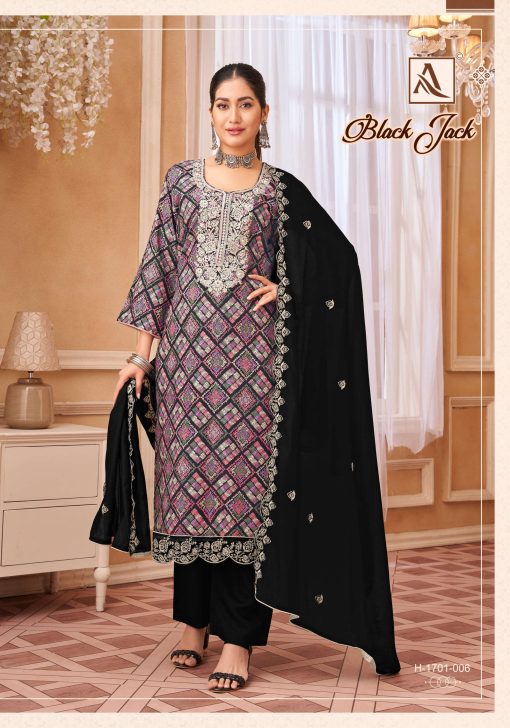 Alok Black Jack Viscose Salwar Suit Catalog 6 Pcs 17 510x728 - Alok Black Jack Viscose Salwar Suit Catalog 6 Pcs