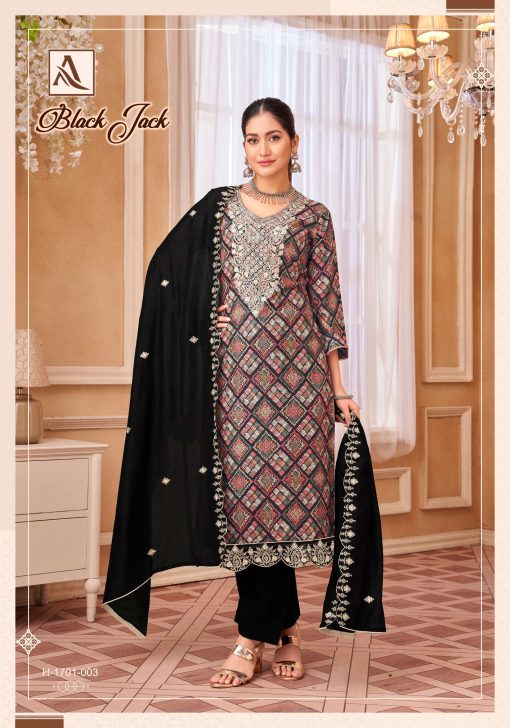 Alok Black Jack Viscose Salwar Suit Catalog 6 Pcs 8 510x728 - Alok Black Jack Viscose Salwar Suit Catalog 6 Pcs