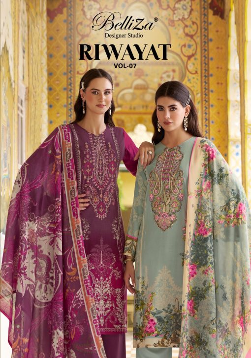 Belliza Riwayat Vol 7 Viscose Salwar Suit Catalog 8 Pcs 1 510x725 - Belliza Riwayat Vol 7 Viscose Salwar Suit Catalog 8 Pcs