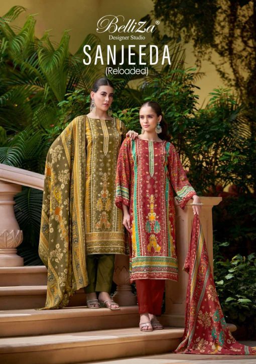 Belliza Sanjeeda Cotton Salwar Suit Catalog 6 Pcs 1 510x725 - Belliza Sanjeeda Cotton Salwar Suit Catalog 6 Pcs