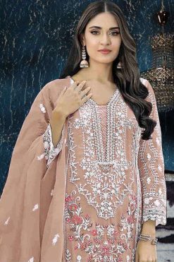 Bilqis B 107 A-D Organza Salwar Suit Catalog 4 Pcs