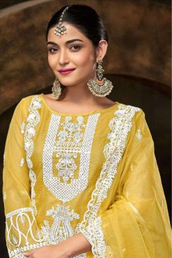 Bilqis B 108 A-D Organza Salwar Suit Catalog 4 Pcs